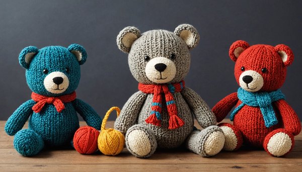 Modèles de tricot divers : créez des doudous et sacs uniques